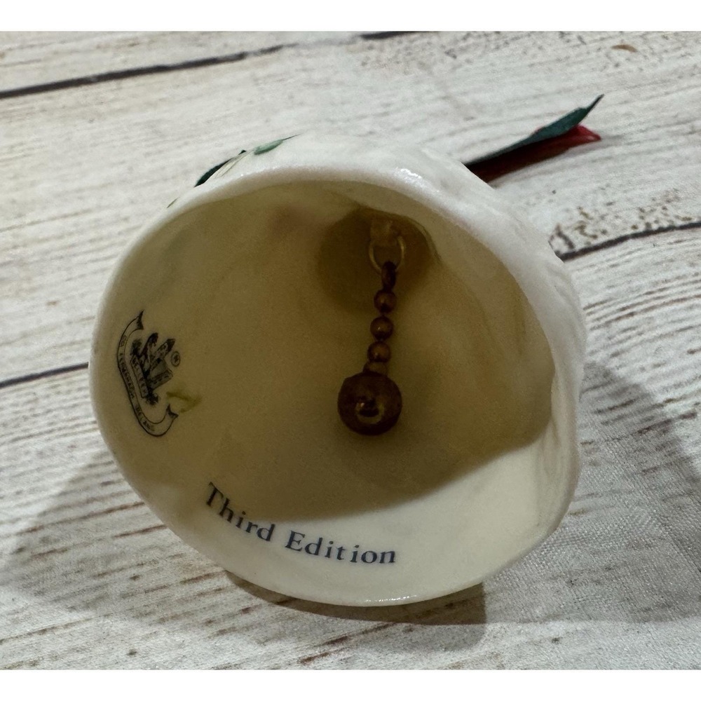 Vintage Belleek Irish Porcelain Leprechaun Ornament Bell Third Edition GTubG - Picture 5 of 7